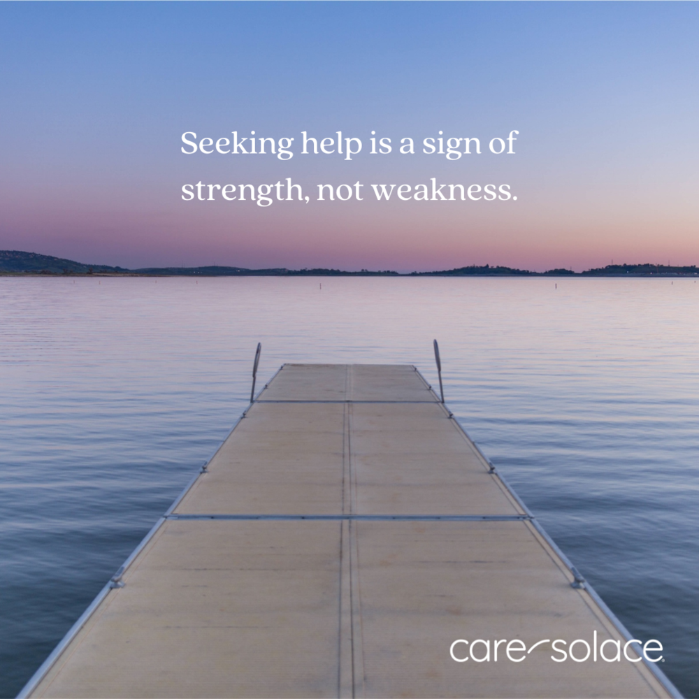 Seeking help is a sign of strength, not weakness