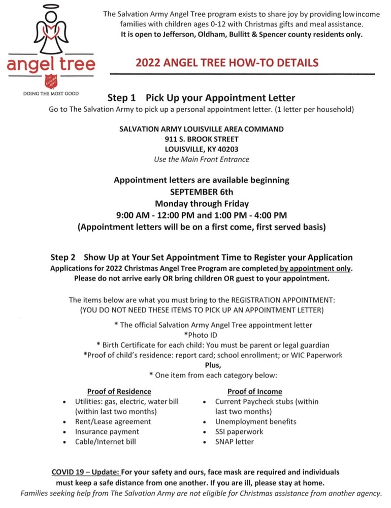 2022 Angel Tree Lebanon Junction Elementary