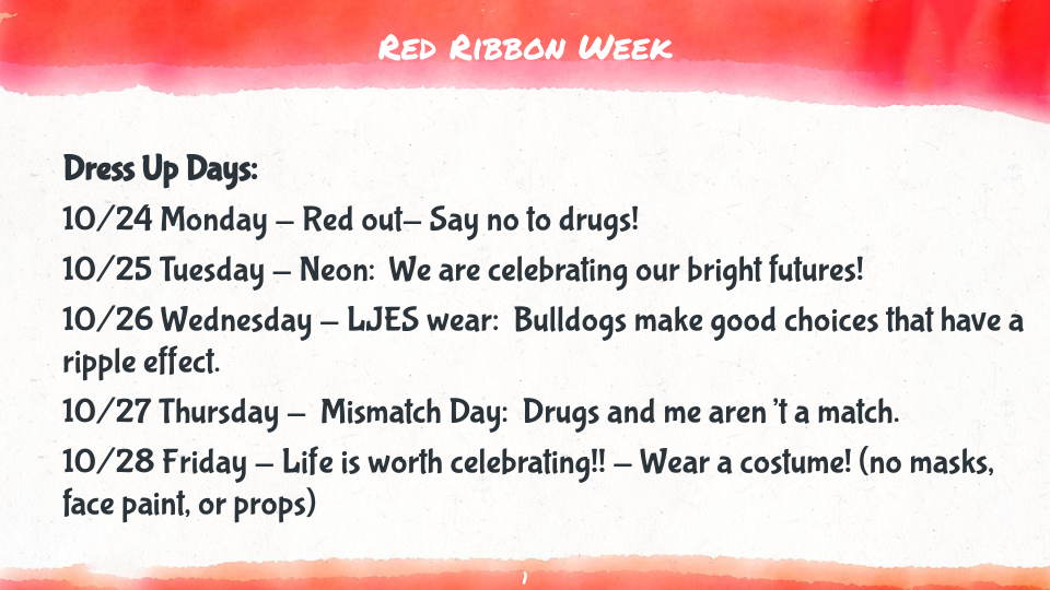 Red Ribbon Week Lebanon Junction Elementary