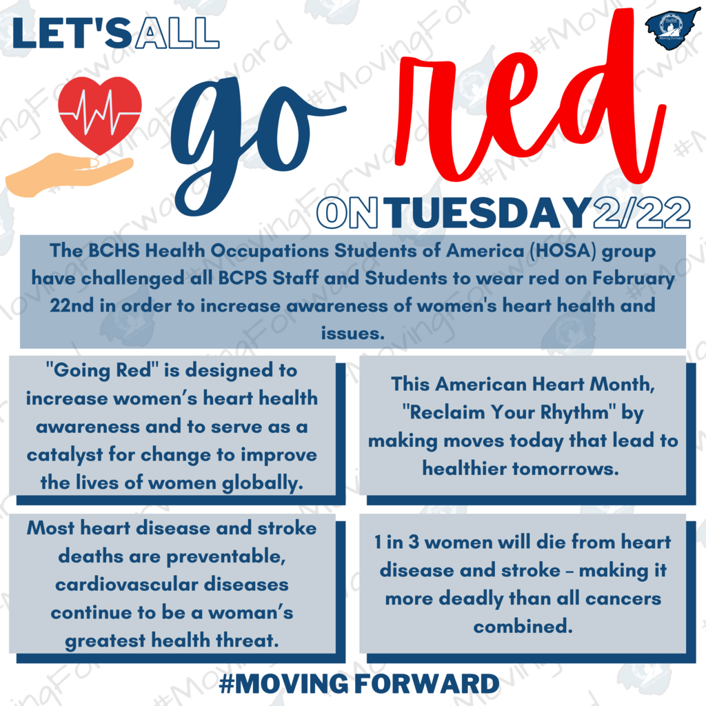 Go Red on Tuesday 2-22-2022