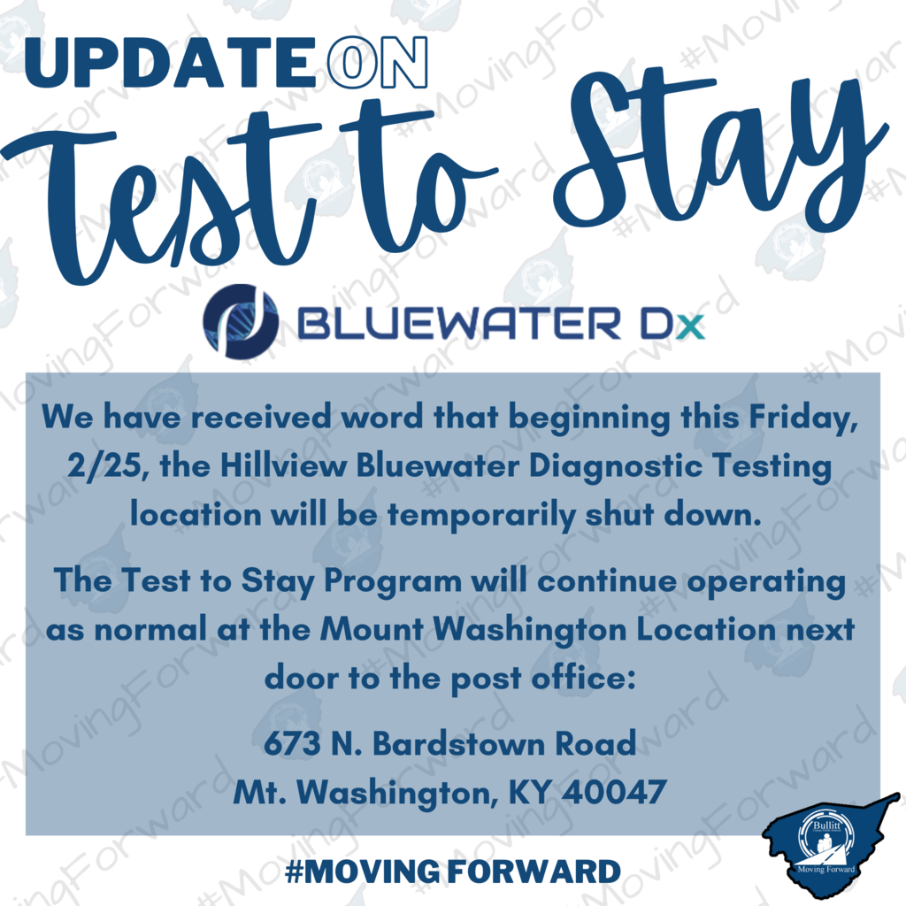 Updates on Test to Stay Hillview Location