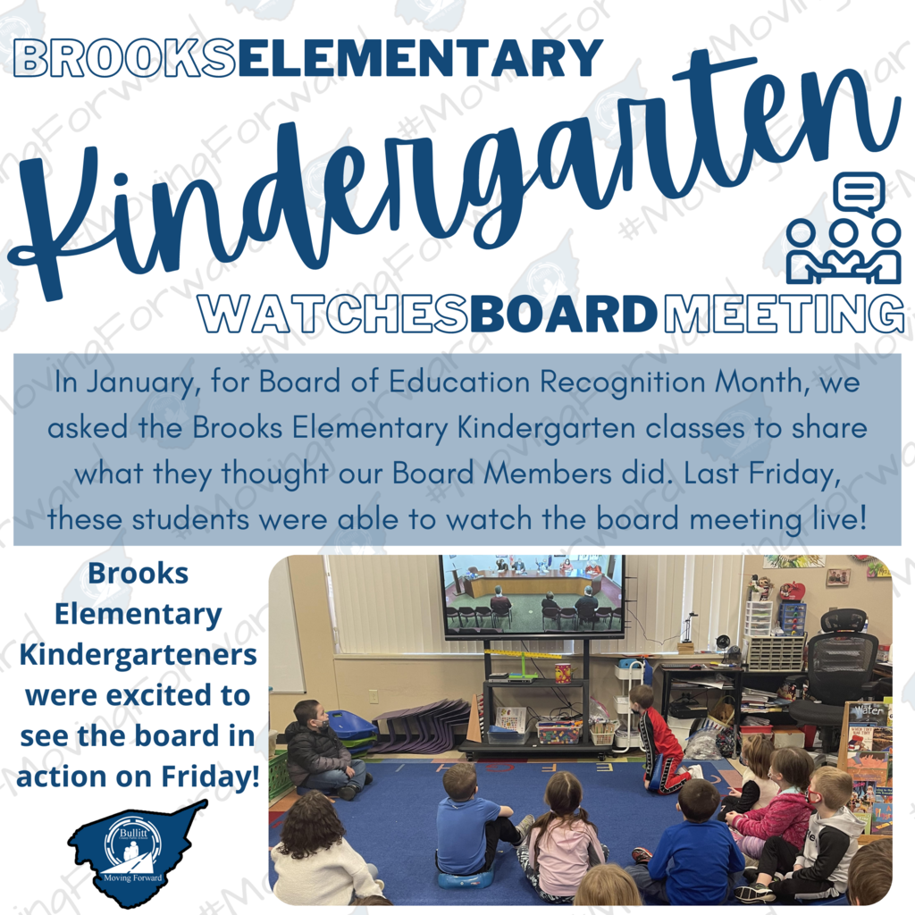 Kindergarten watches board meeting live