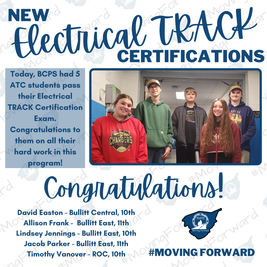 New Electrical TRACK Certifications