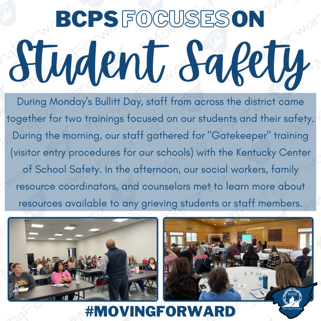 Student Safety Trainings on Monday's Bullitt Day