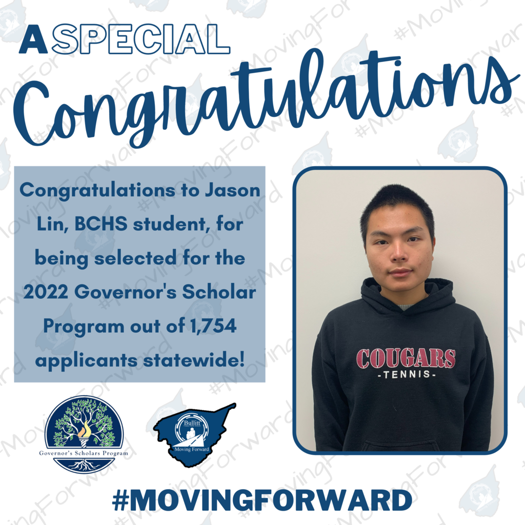 Jason Lin from BCHS selected to GSP