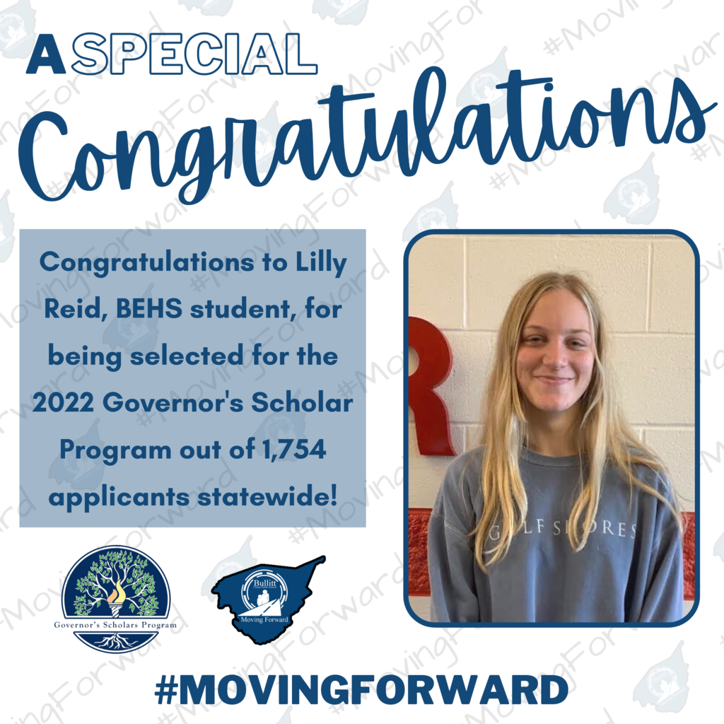 Lilly Reid from BEHS selected to GSP