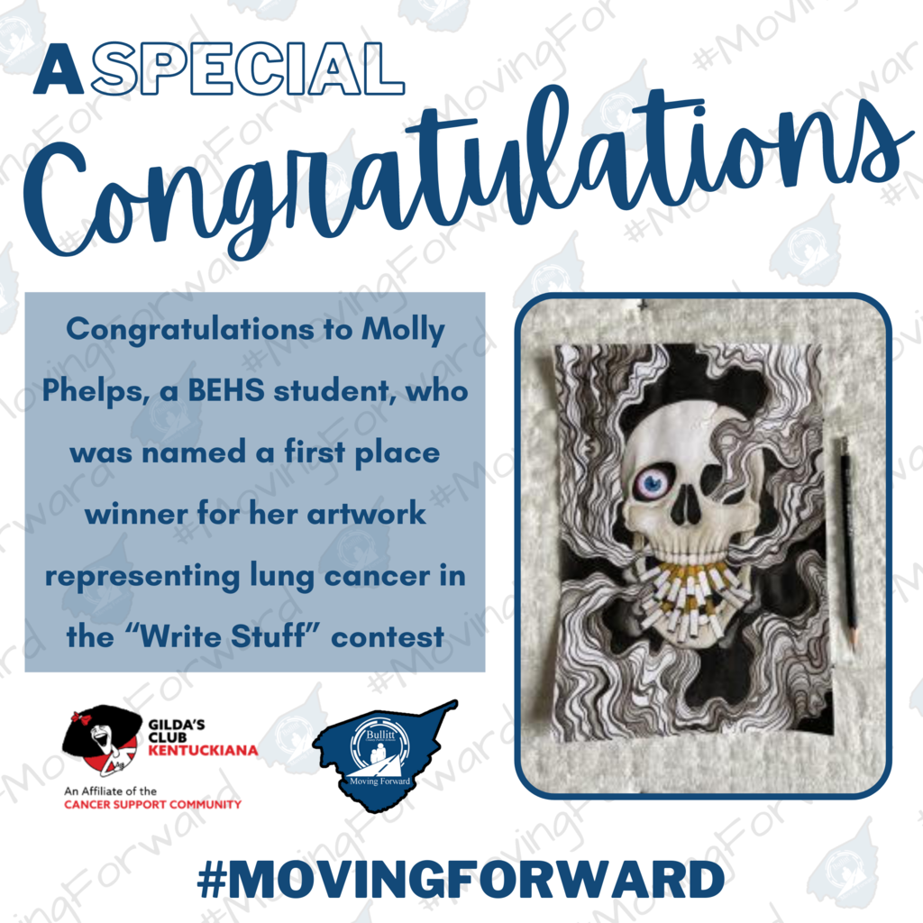 Congratulations, Molly, on your first place artwork!