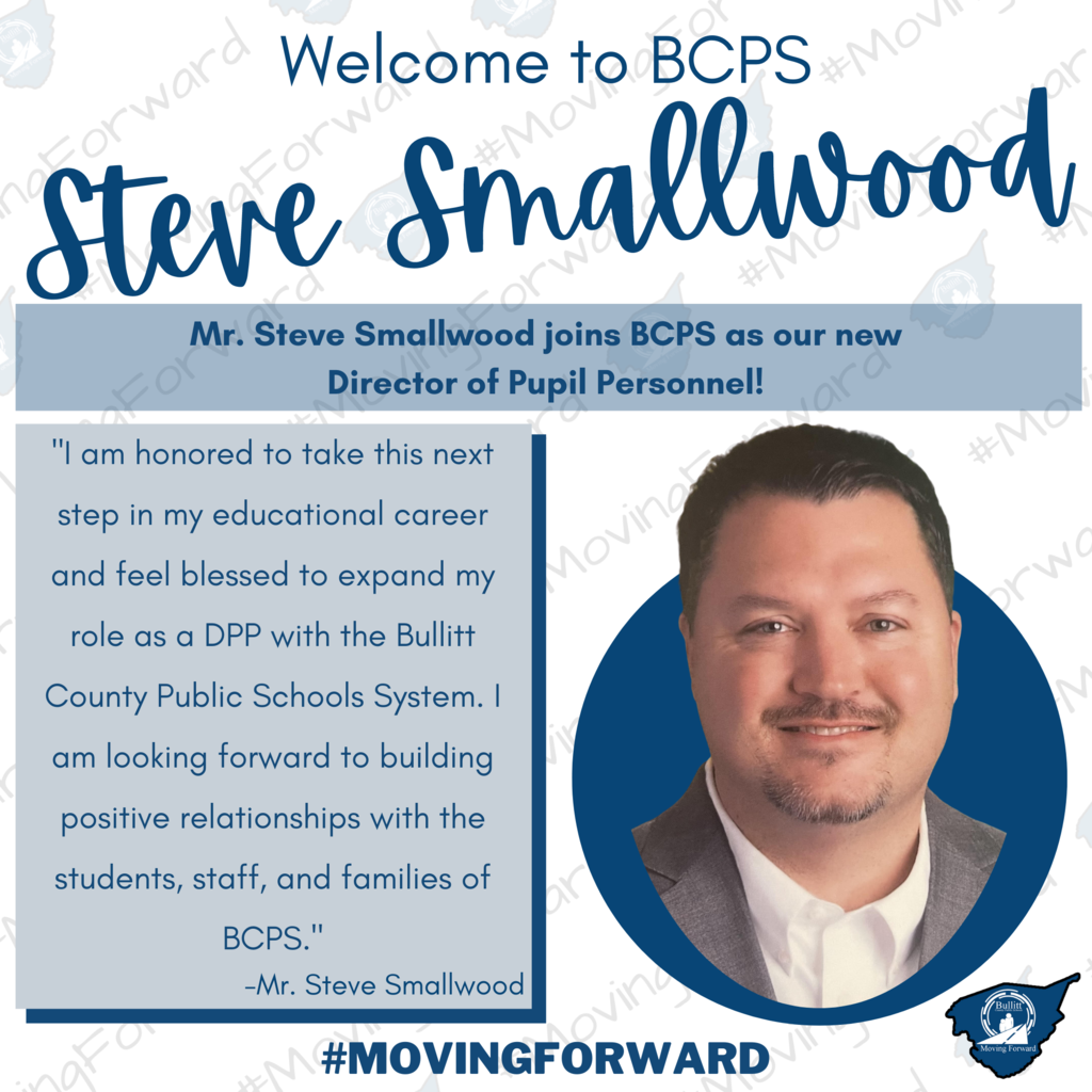 Congratulations to Steve Smallwood, BCPS' New DPP