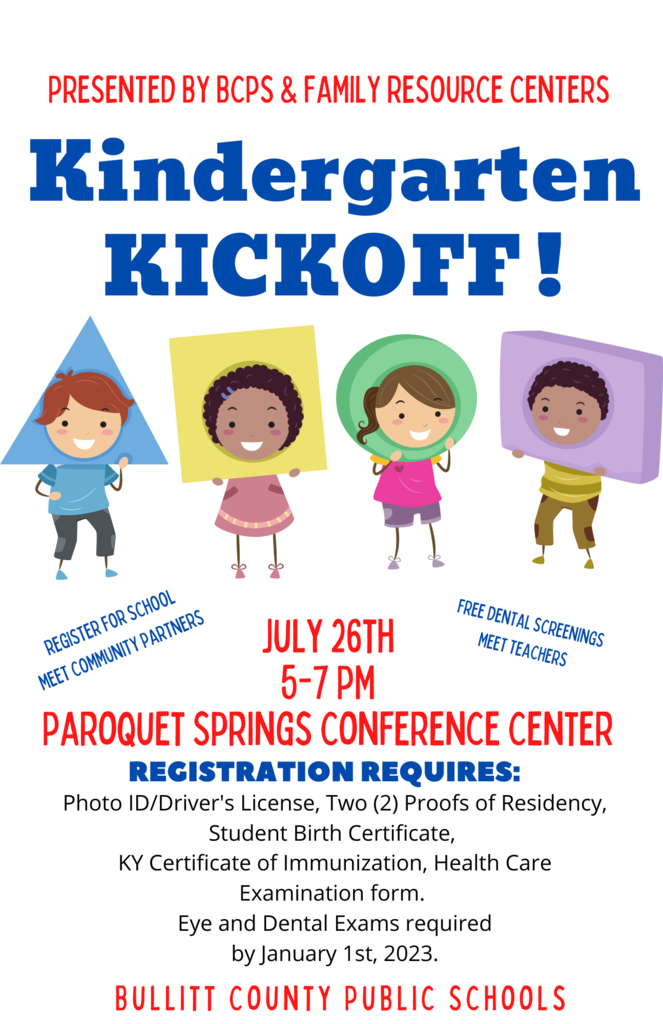 Kindergarten Kick Off Details