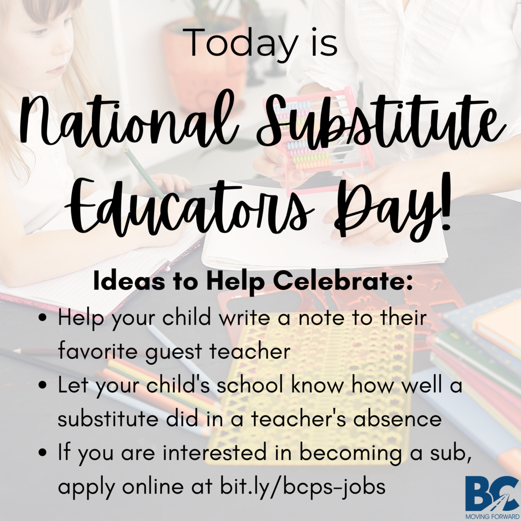 It's National Substitute Educators Day