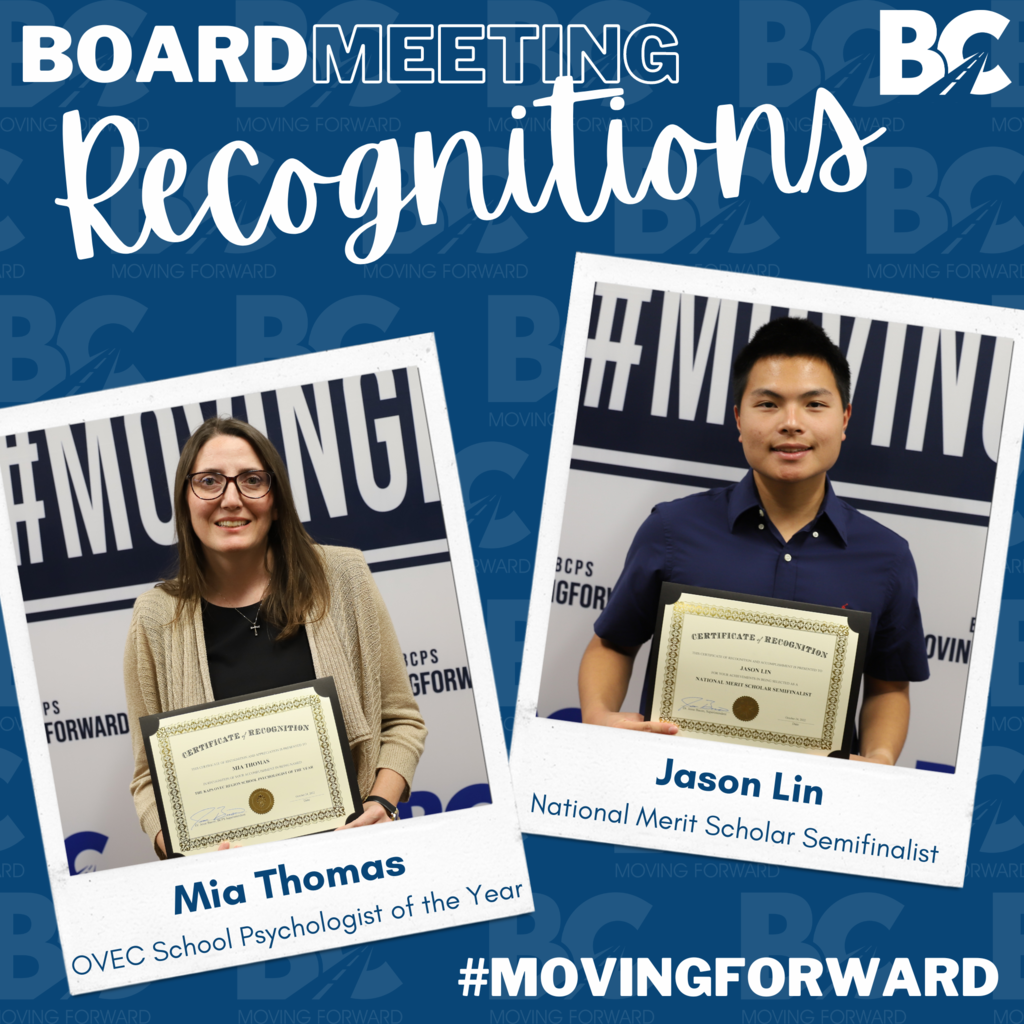 October Board Meeting Recognitions