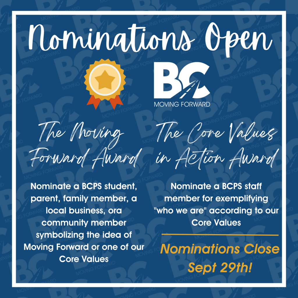 BCPS Award Nominations Now Open