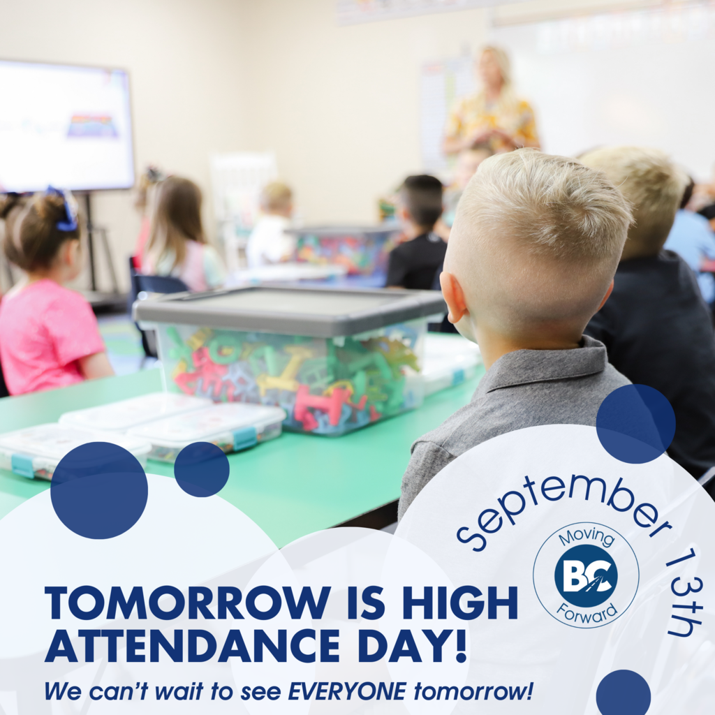 High Attendance Day is September 13th